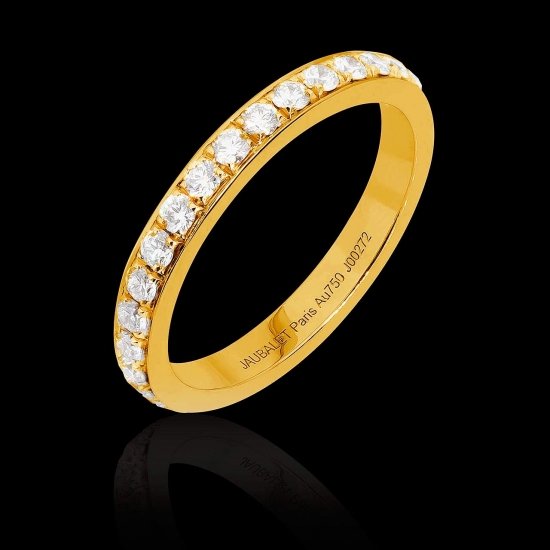 Eternity ring in yellow gold angelia